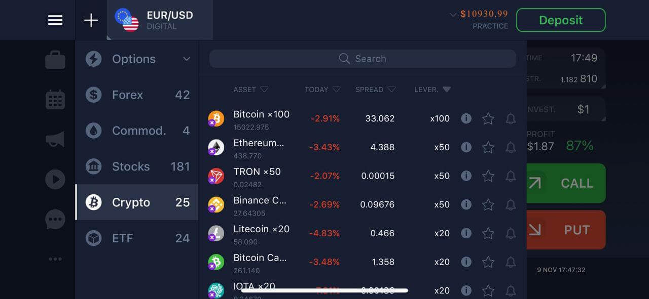 Android aplikacija IQ Option: prednosti i način preuzimanja