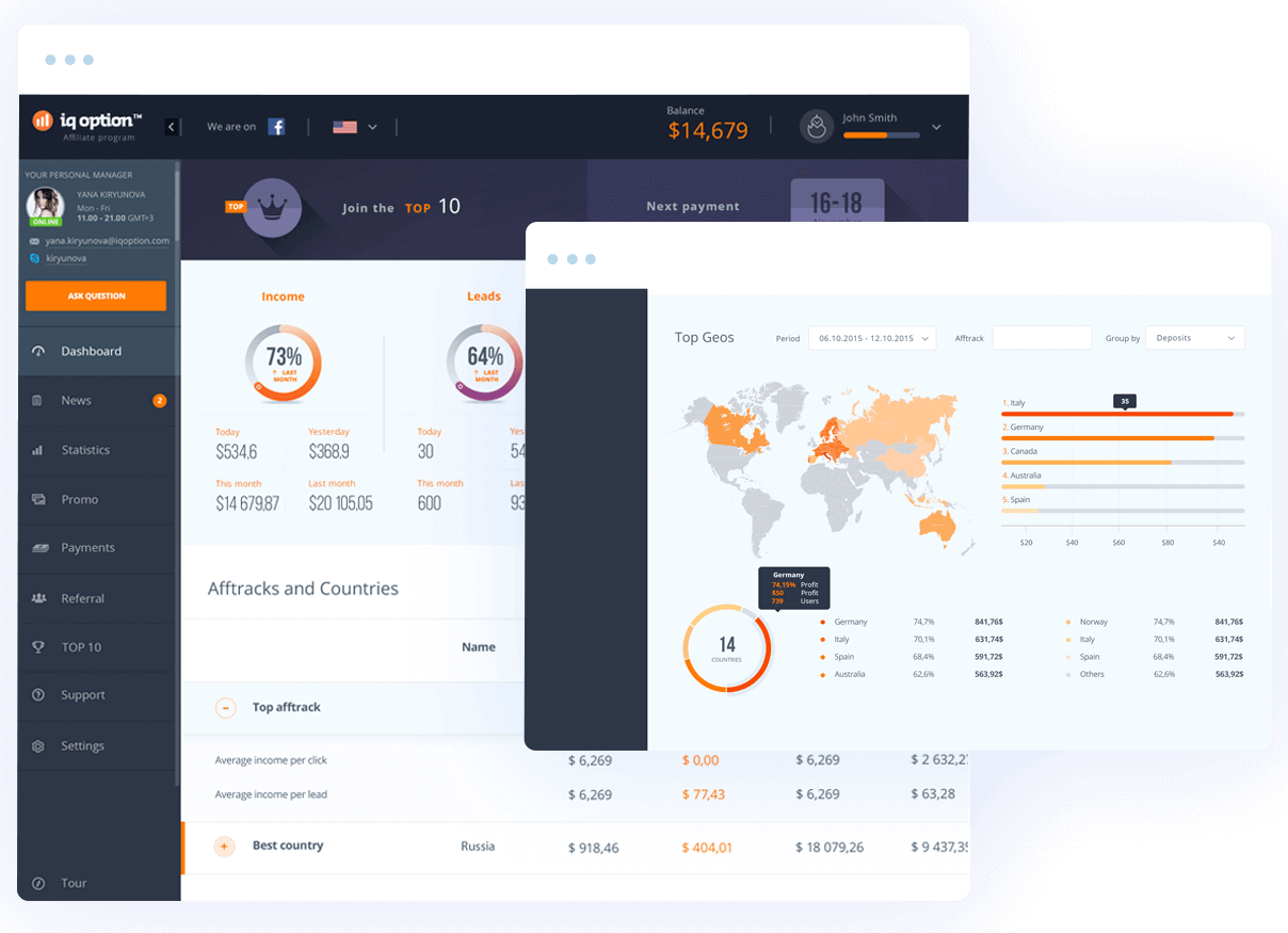 เข้าร่วมโปรแกรมพันธมิตร IQ Option: ร่วมเป็นพันธมิตร